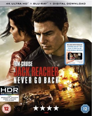 Jack Reacher Never Go Back 4K Ultra HD bluray