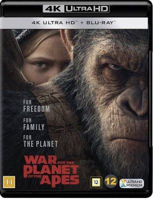 War for the Planet of the Apes 4K UHD bluray