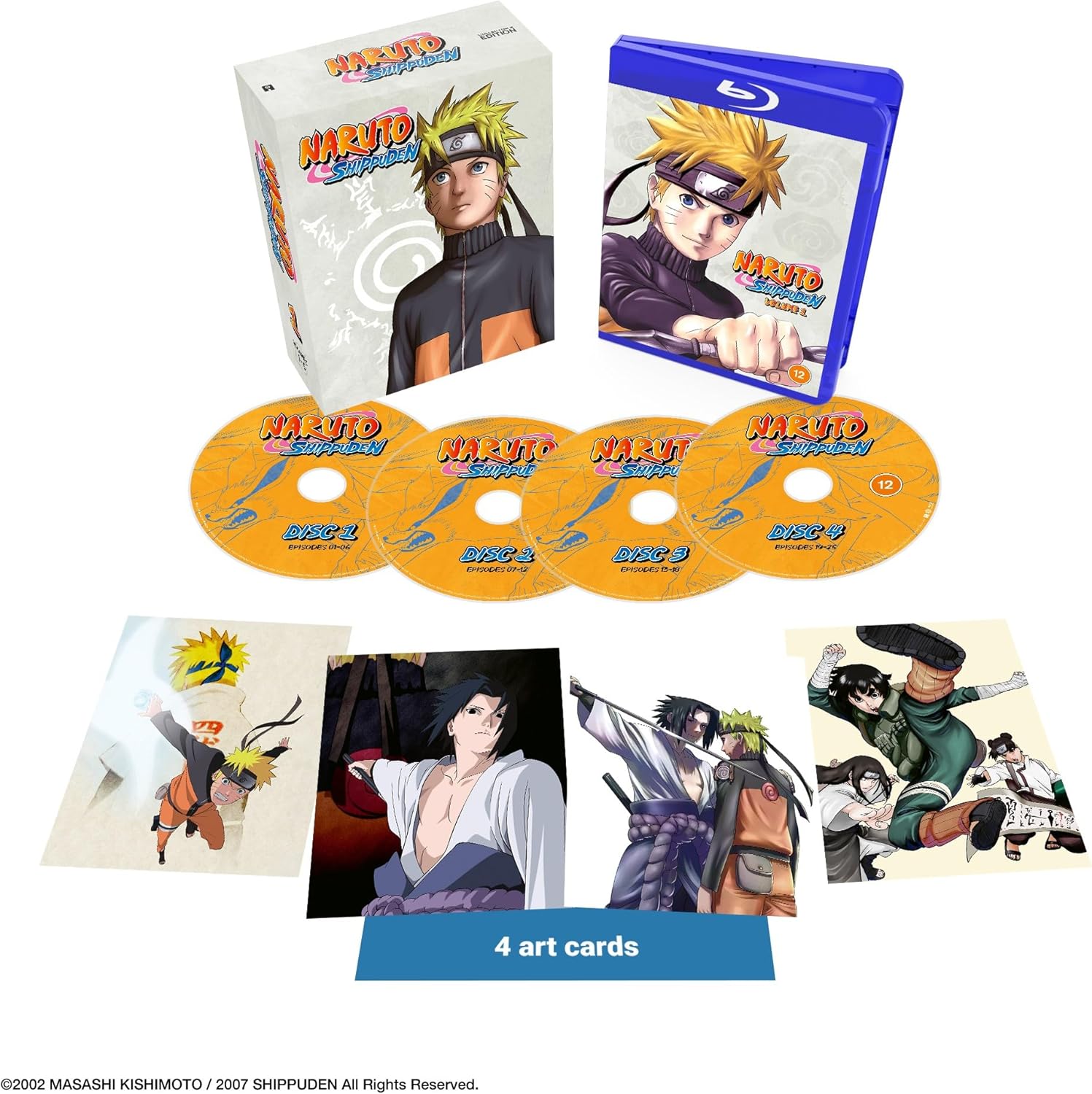 Naruto Shippuden Limited Collectors Edition Volumes 1-5 Blu-Ray