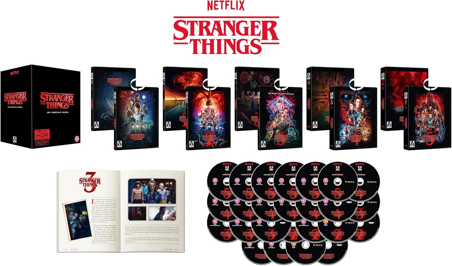 Stranger Things Kausien 1–5 kokoelma 4K UHD bluray