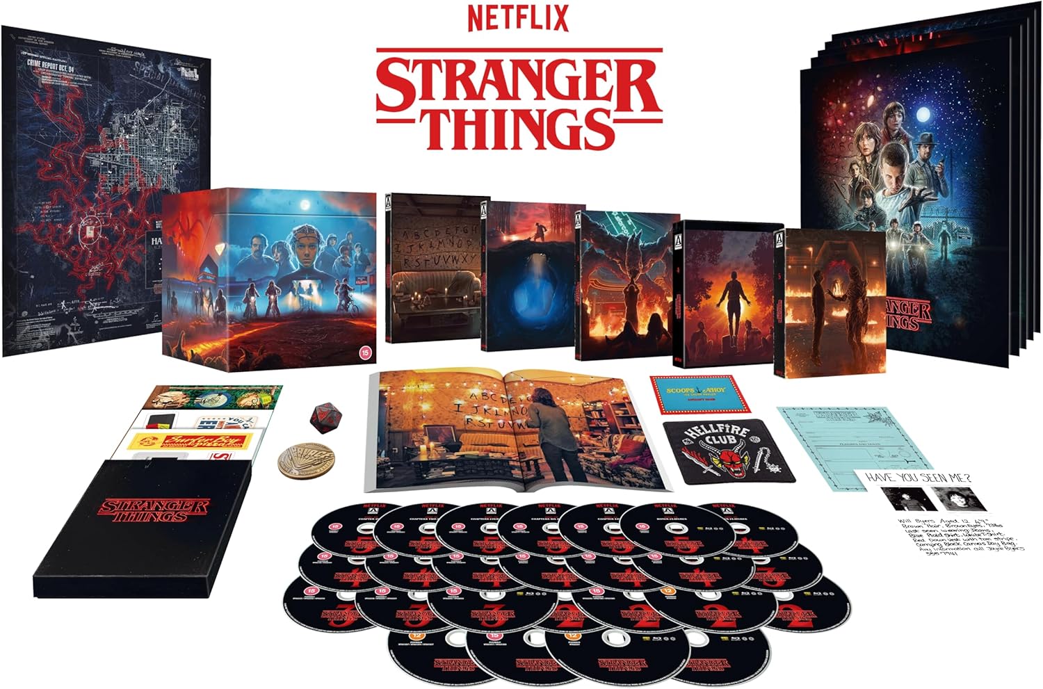Stranger Things – Kausien 1–5 kokoelma, Deluxe Limited Edition Blu-Ray