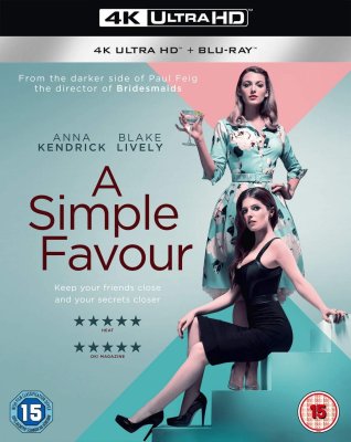 A Simple Favour 4K Ultra HD + Blu-Ray (import)