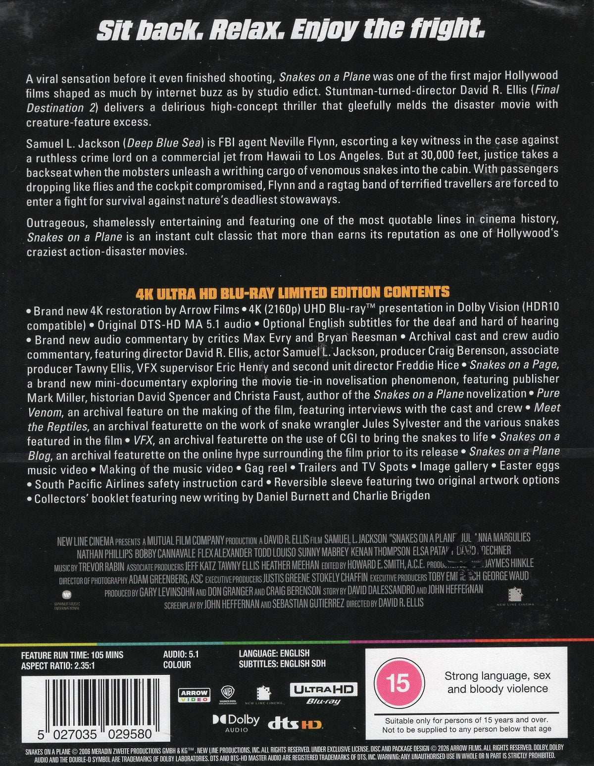 Snakes On A Plane Limited Edition 4K Ultra HD