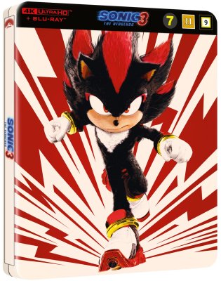 Sonic the Hedgehog 3 - Ltd Steelbook (Shadow) 4K UHD bluray