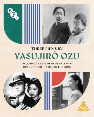 Yosujiro Ozu - Record Of A Tenement Gentleman / Dragnet Girl / A Hen In The Wind Blu-Ray
