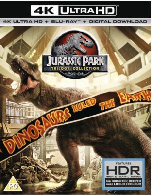 Jurassic Park (3 Film) Collection 1 - 3 4K Ultra HD (import med svensk text)