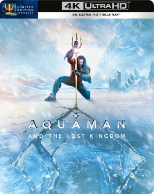 Aquaman 2 - Aquaman And The Lost Kingdom Limited Edition Steelbook 4K Ultra HD bluray