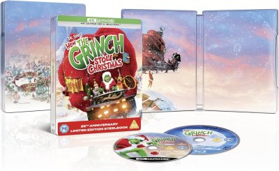 Dr Seuss - How The Grinch Stole Christmas Limited Edition Steelbook 4K Ultra HD + Blu-Ray