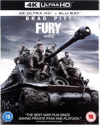 Fury 4K UHD bluray (import Sv text)
