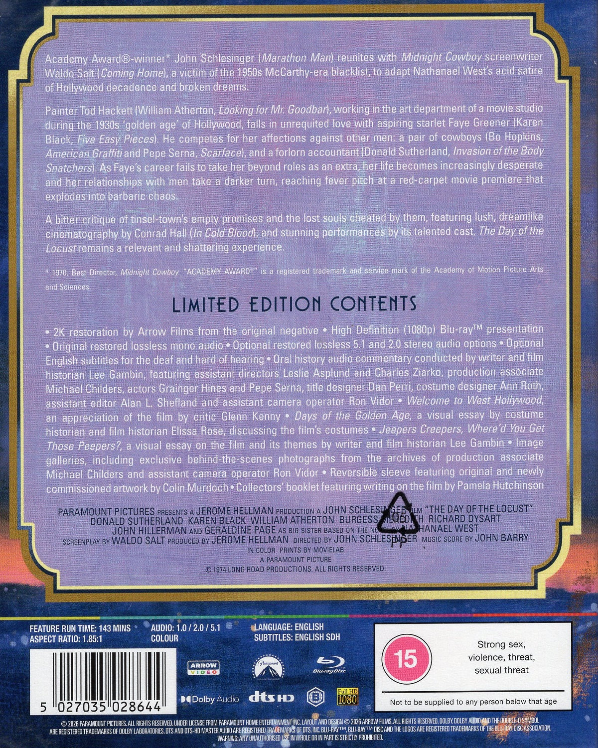 The Day Of The Locust Limited Edition Blu-Ray