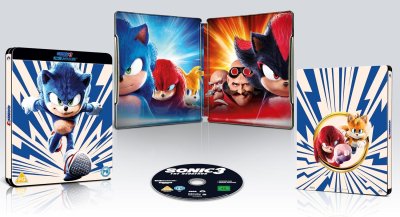 Sonic The Hedgehog 3 Limited Edition SteelBook (Blue) 4K UHD bluray