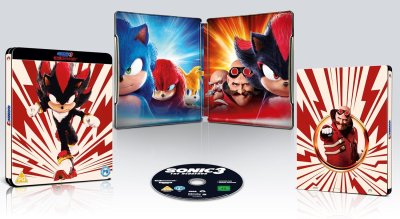 Sonic The Hedgehog 3 Limited Edition SteelBook (Red) 4K UHD bluray