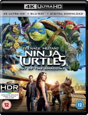 TMNT - Teenage Mutant Ninja Turtles - Out Of The Shadows 4K Ultra HD + Blu-ray (import Sv text)