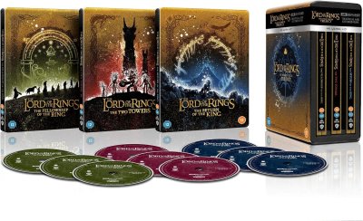 The Lord Of The Rings Trilogy Limited Edition Steelbook - Theatrical and Extended Collection 4K UHD bluray