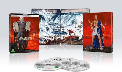 The Ten Commandments (Both 1923 + 1956 Versions) Limited Edition Steelbook 4K Ultra HD + Blu-Ray