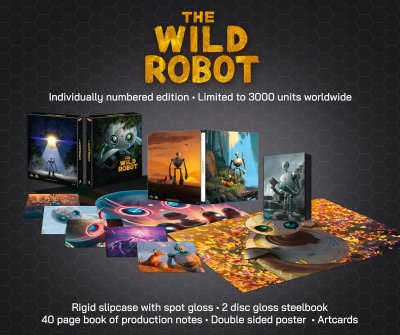 Wild Robot Ultimate Collectors Edition Steelbook 4K Ultra HD + Blu-Ray